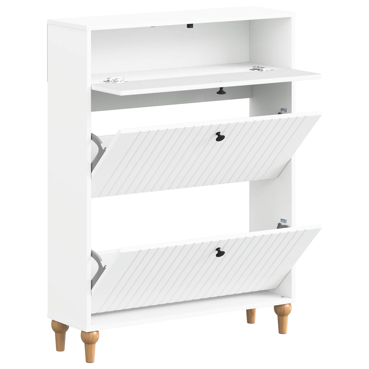 Skříň Na Obuv Alkmaar 78 X 24 X 103 Cm Kompozitní Dřevo