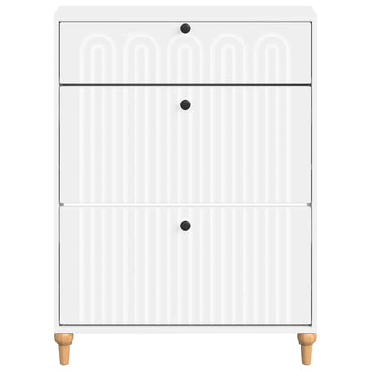 Skříň Na Obuv Alkmaar 78 X 24 X 103 Cm Kompozitní Dřevo