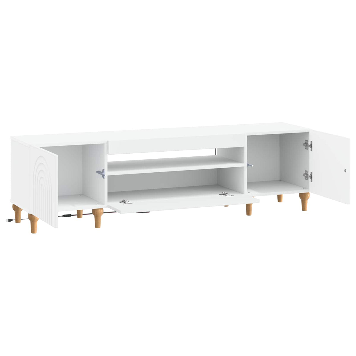 Led Tv Skříň Alkmaar 153 X 35 X 43 Cm Kompozitní Dřevo