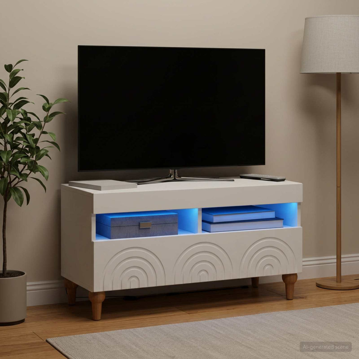 Led Tv Skříň Alkmaar 81 X 35 X 43 Cm Kompozitní Dřevo