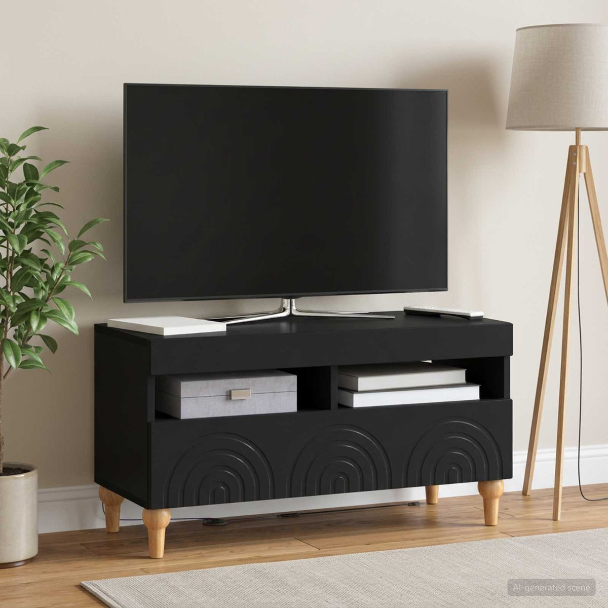 Led Tv Skříň Alkmaar 81 X 35 X 43 Cm Kompozitní Dřevo