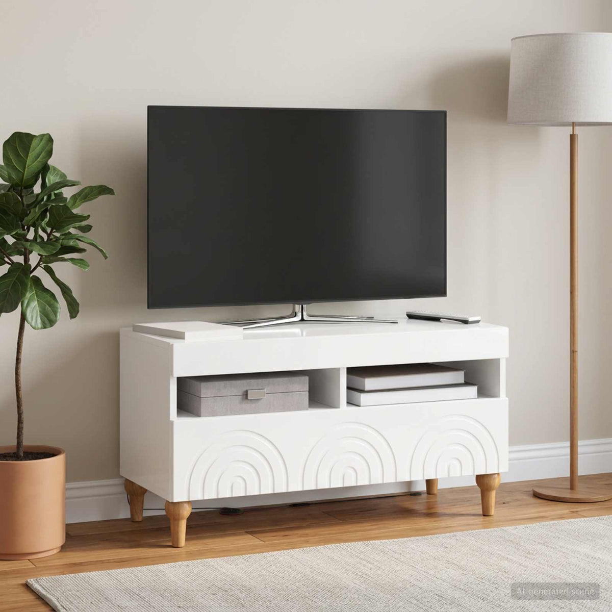 Led Tv Skříň Alkmaar 81 X 35 X 43 Cm Kompozitní Dřevo
