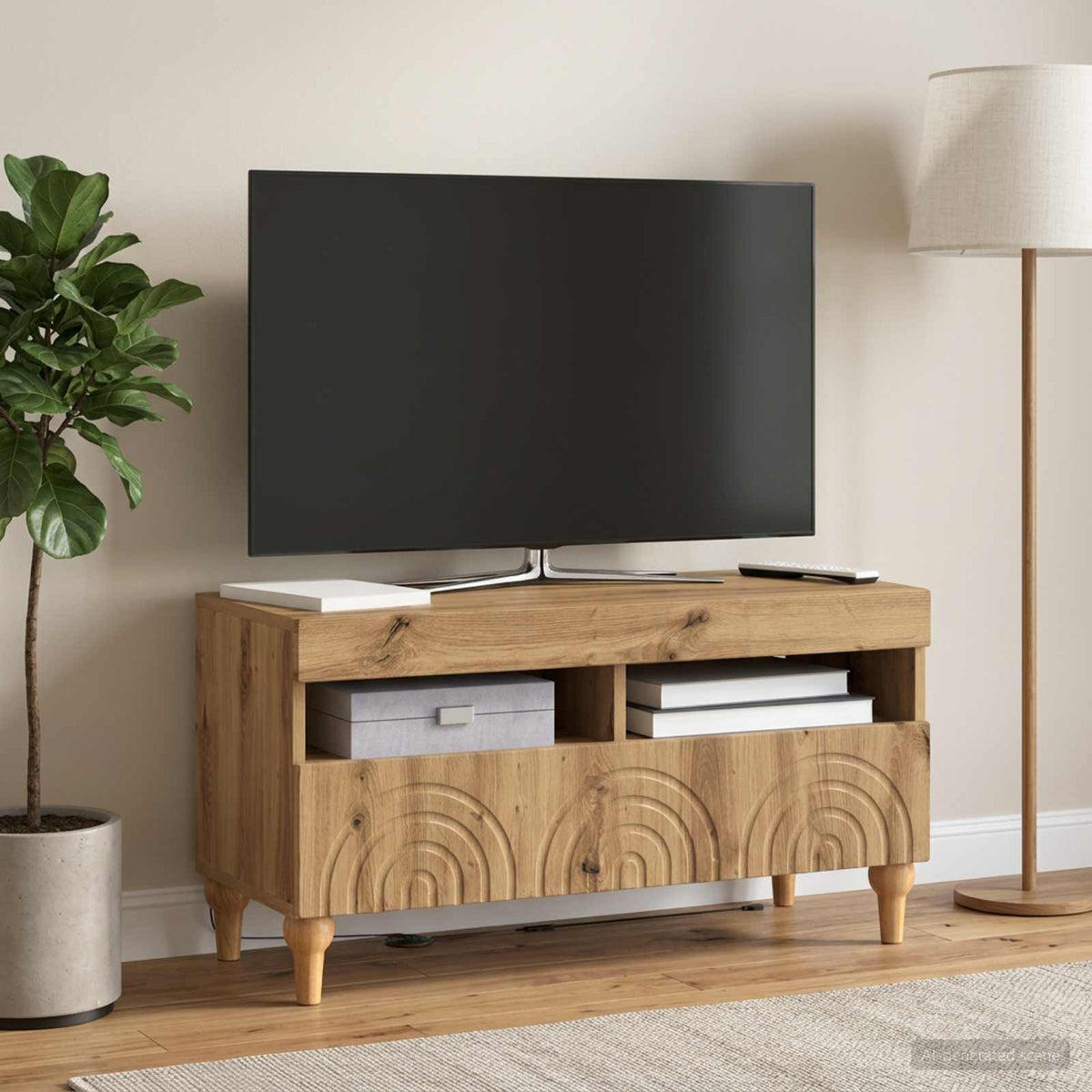 Led Tv Skříň Alkmaar 81 X 35 X 43 Cm Kompozitní Dřevo