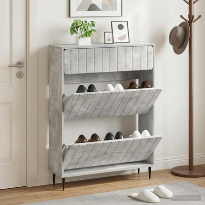Skříň Na Obuv Zwolle 78 X 24 X 103 Cm Kompozitní Dřevo