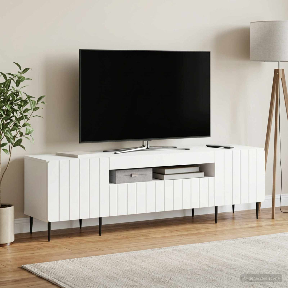 Led Tv Skříň Zwolle 153 X 35 X 43 Cm Kompozitní Dřevo