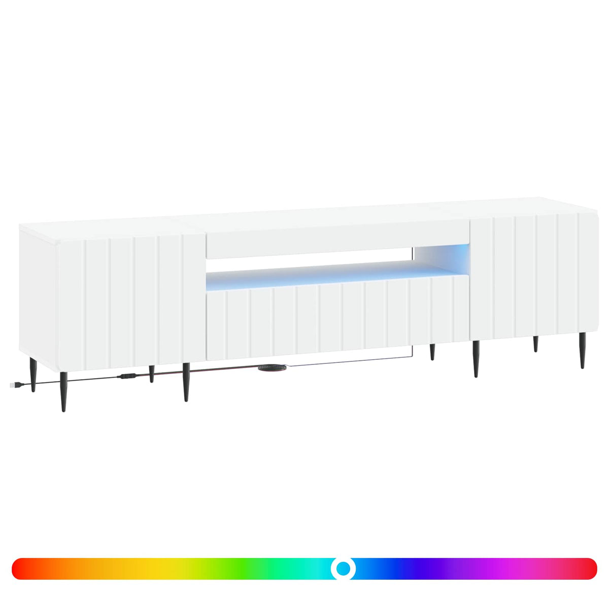 Led Tv Skříň Zwolle 153 X 35 X 43 Cm Kompozitní Dřevo