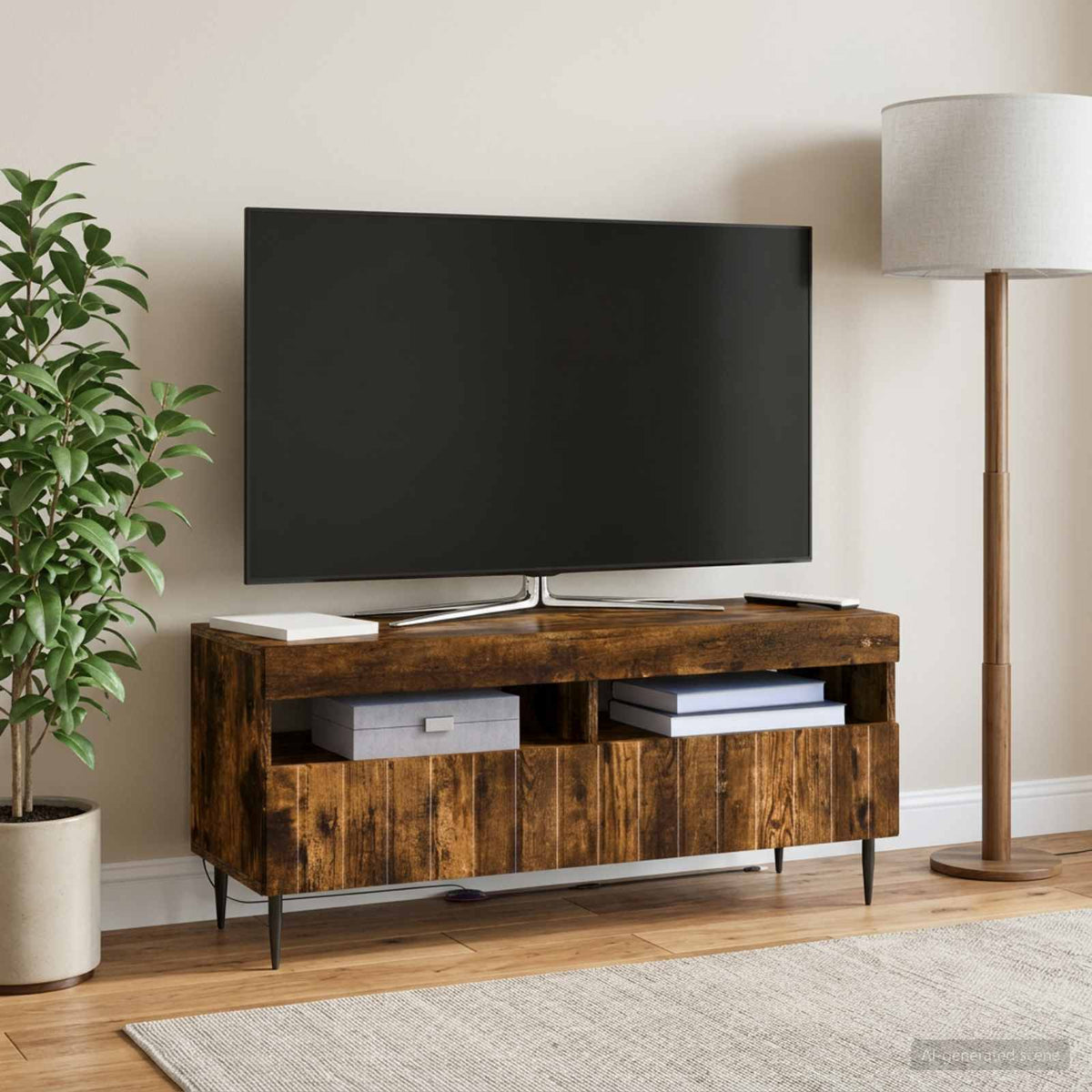 Led Tv Skříň Zwolle 100 X 35 X 43 Cm Kompozitní Dřevo