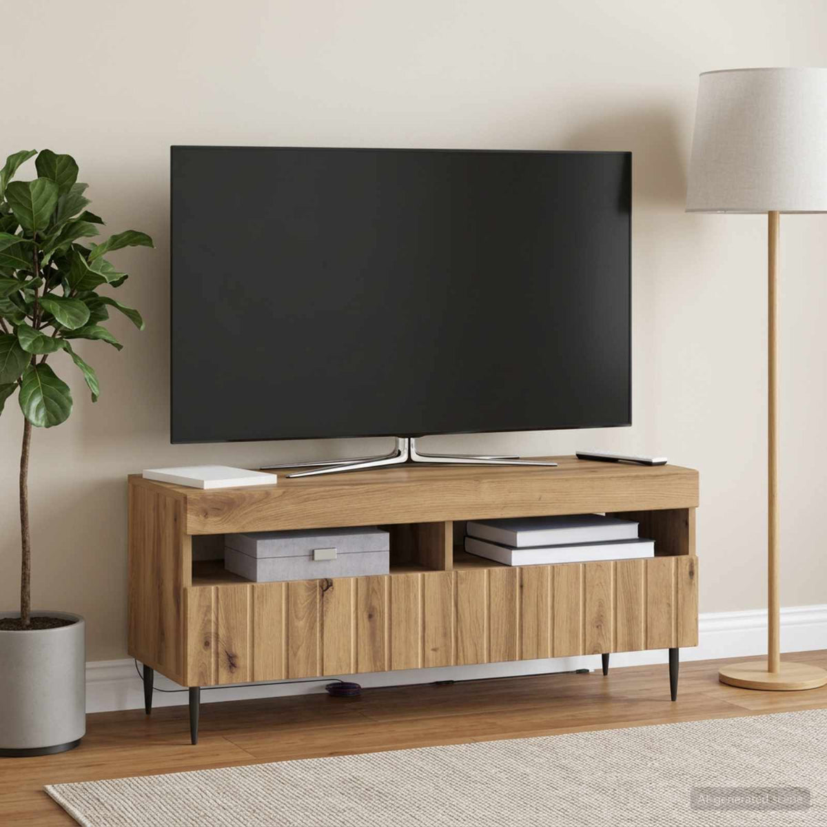 Led Tv Skříň Zwolle 100 X 35 X 43 Cm Kompozitní Dřevo