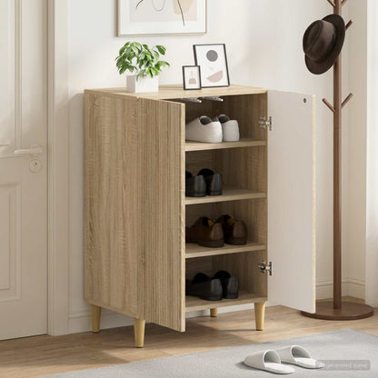 Skříň Na Obuv Arnhem 59,5 X 39,5 X 90 Cm Kompozitní Dřevo