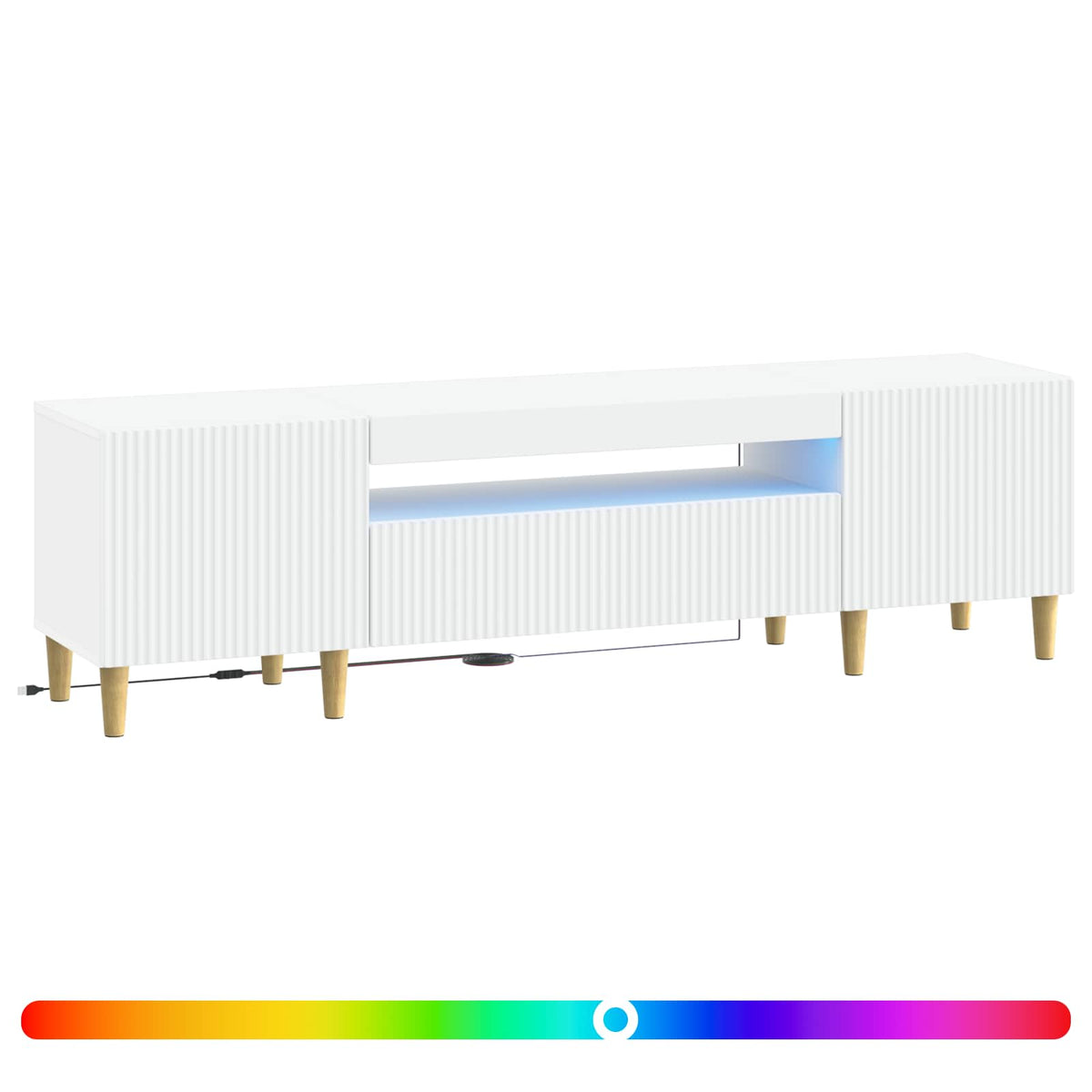 Led Tv Skříň Arnhem 153 X 35 X 43 Cm Kompozitní Dřevo
