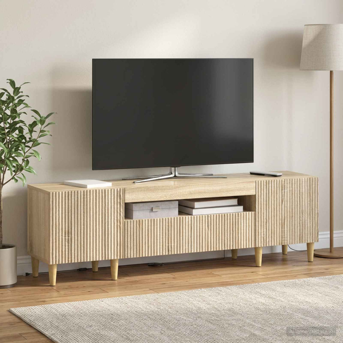 Led Tv Skříň Arnhem 153 X 35 X 43 Cm Kompozitní Dřevo