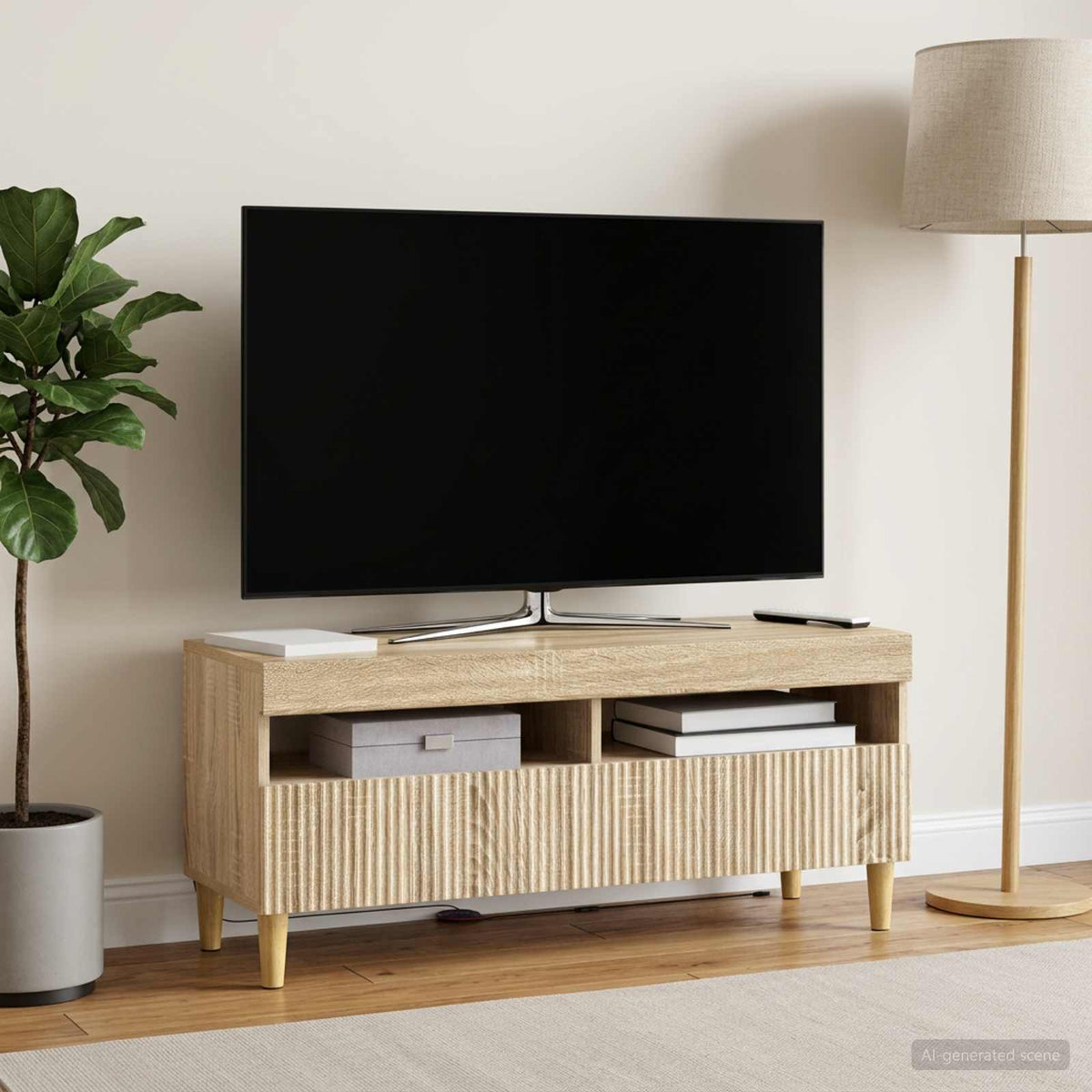 Led Tv Skříň Arnhem 100 X 35 X 43 Cm Kompozitní Dřevo