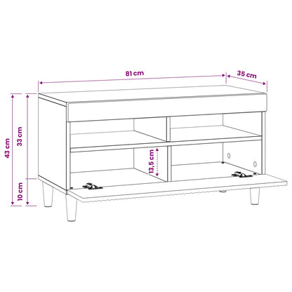 Led Tv Skříň Arnhem 81 X 35 X 43 Cm Kompozitní Dřevo