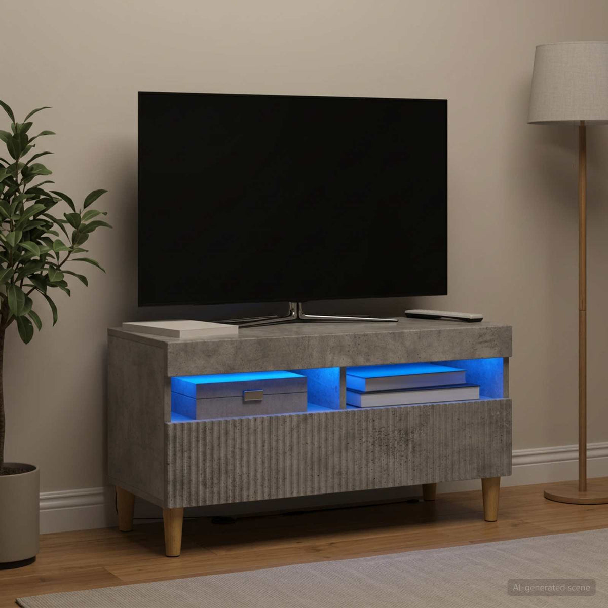 Led Tv Skříň Arnhem 81 X 35 X 43 Cm Kompozitní Dřevo