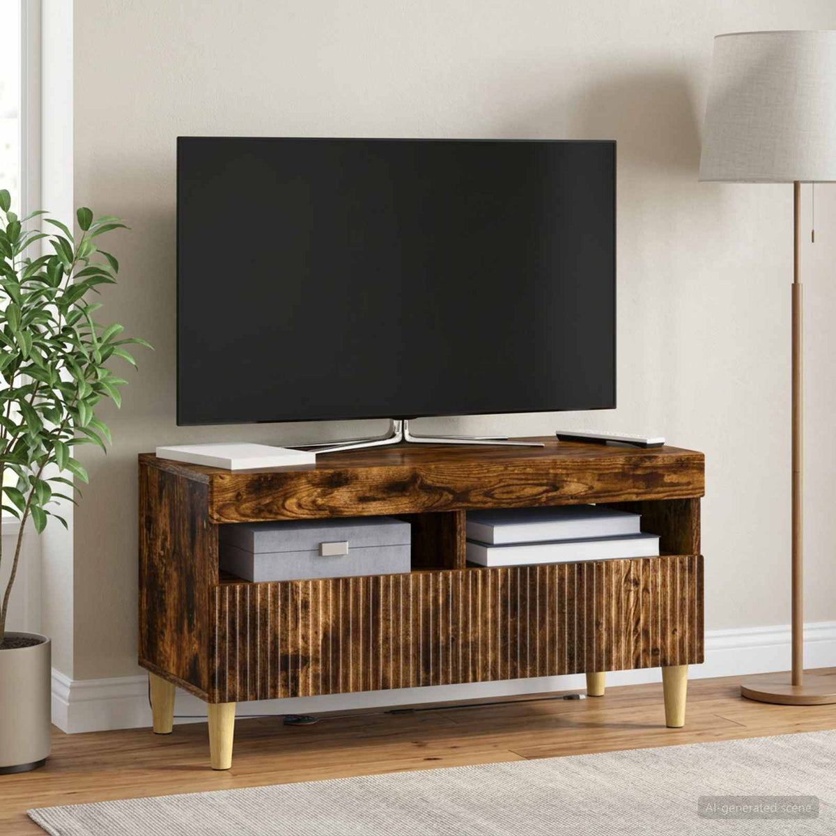 Led Tv Skříň Arnhem 81 X 35 X 43 Cm Kompozitní Dřevo