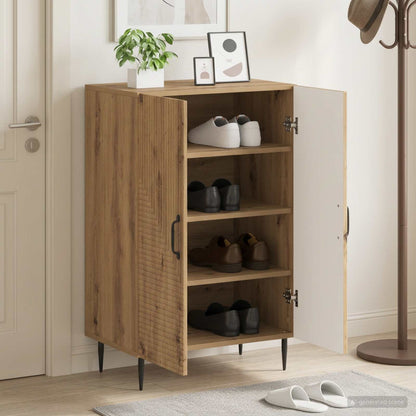 Skříň Na Obuv Haarlem 59,5 X 39,5 X 89,5 Cm Kompozitní Dřevo