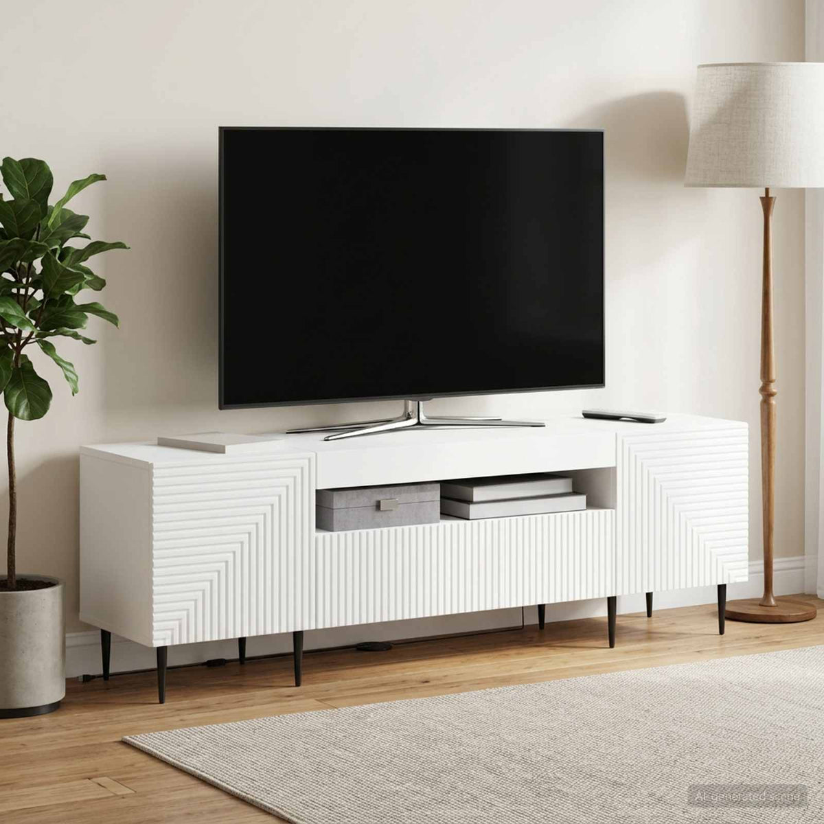Led Tv Skříň Haarlem 153 X 35 X 43 Cm Kompozitní Dřevo