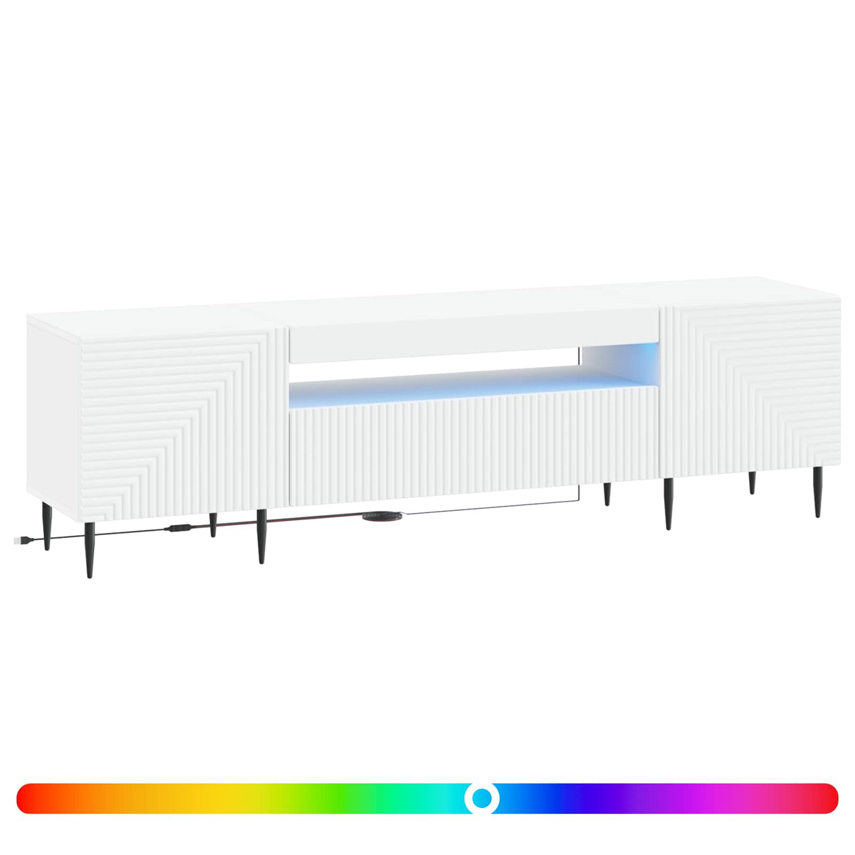 Led Tv Skříň Haarlem 153 X 35 X 43 Cm Kompozitní Dřevo
