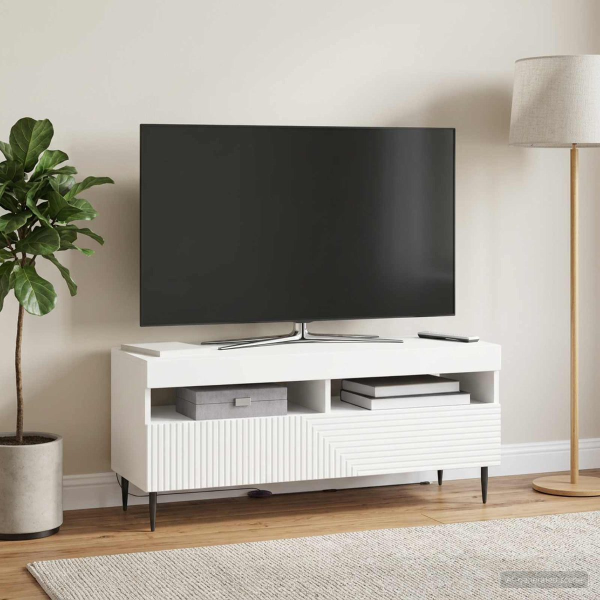 Led Tv Skříň Haarlem 100 X 35 X 43 Cm Kompozitní Dřevo