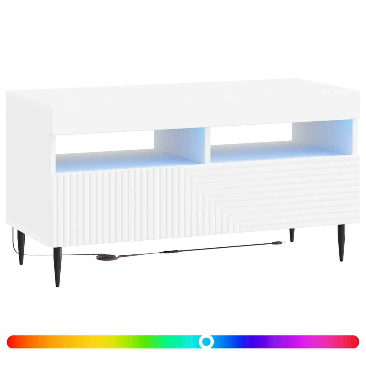 Led Tv Skříň Haarlem 81 X 35 X 43 Cm Kompozitní Dřevo