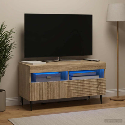 Led Tv Skříň Haarlem 81 X 35 X 43 Cm Kompozitní Dřevo