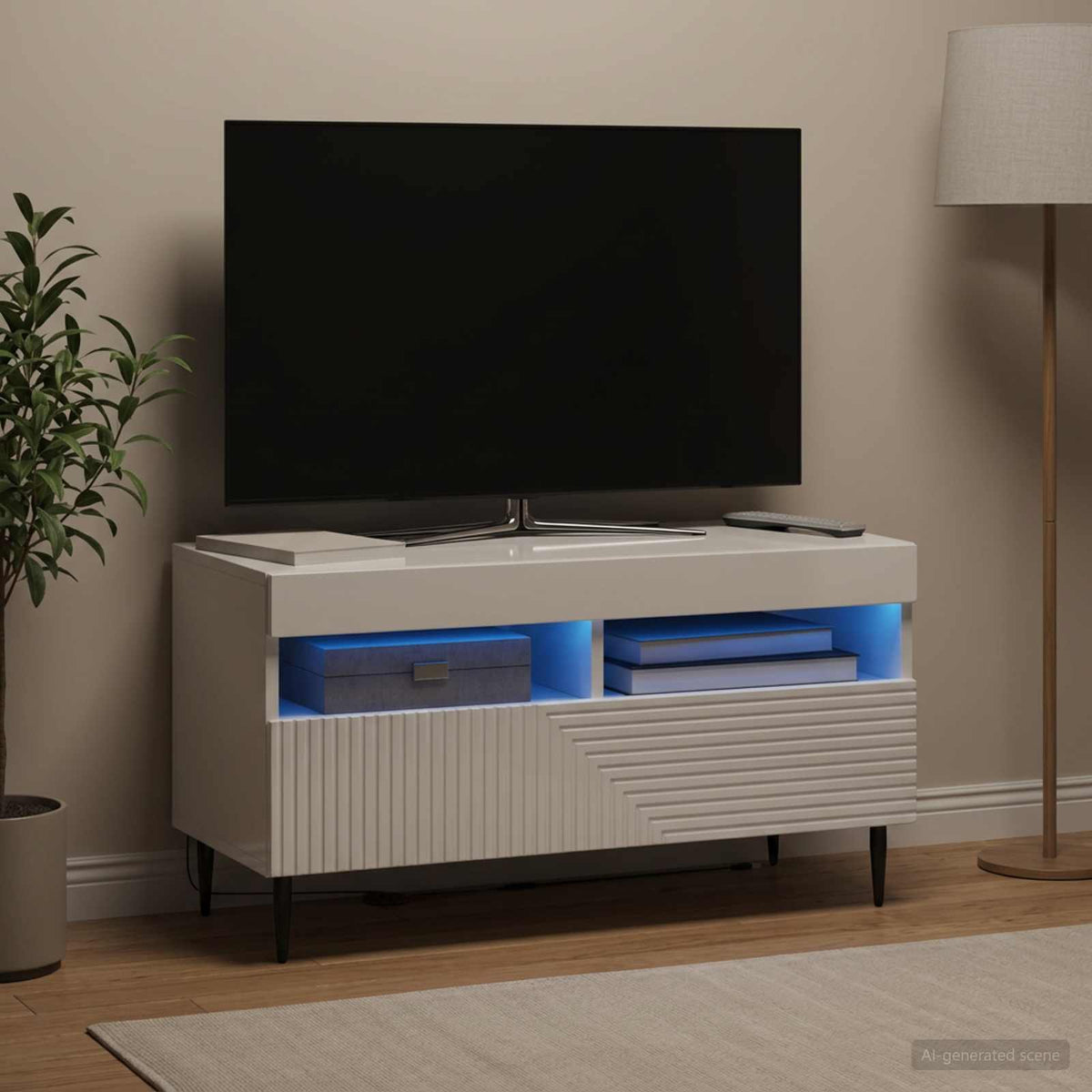 Led Tv Skříň Haarlem 81 X 35 X 43 Cm Kompozitní Dřevo