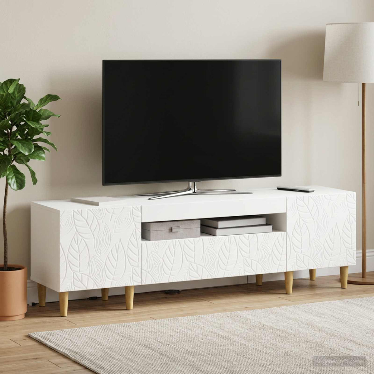 Led Tv Skříň Delft 153 X 35 X 43 Cm Kompozitní Dřevo