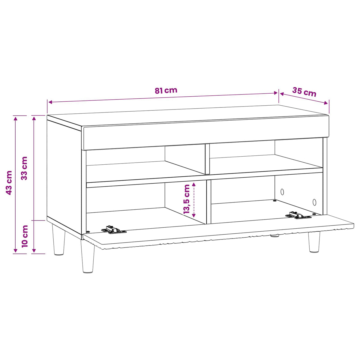 Led Tv Skříň Kompozitní Dřevo