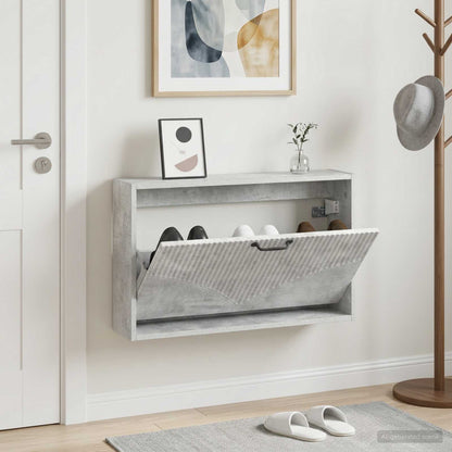 Nástěnná Skříň Na Boty Hoorn 71 X 17 X 43 Cm Kompozitní Dřevo