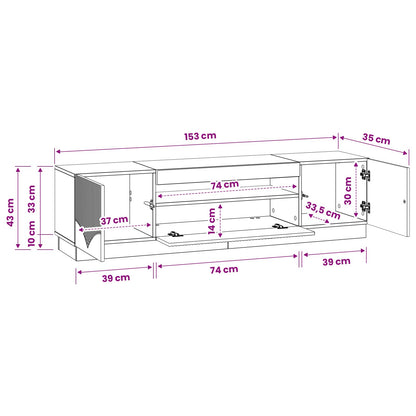 Led Tv Skříň Kompozitní Dřevo