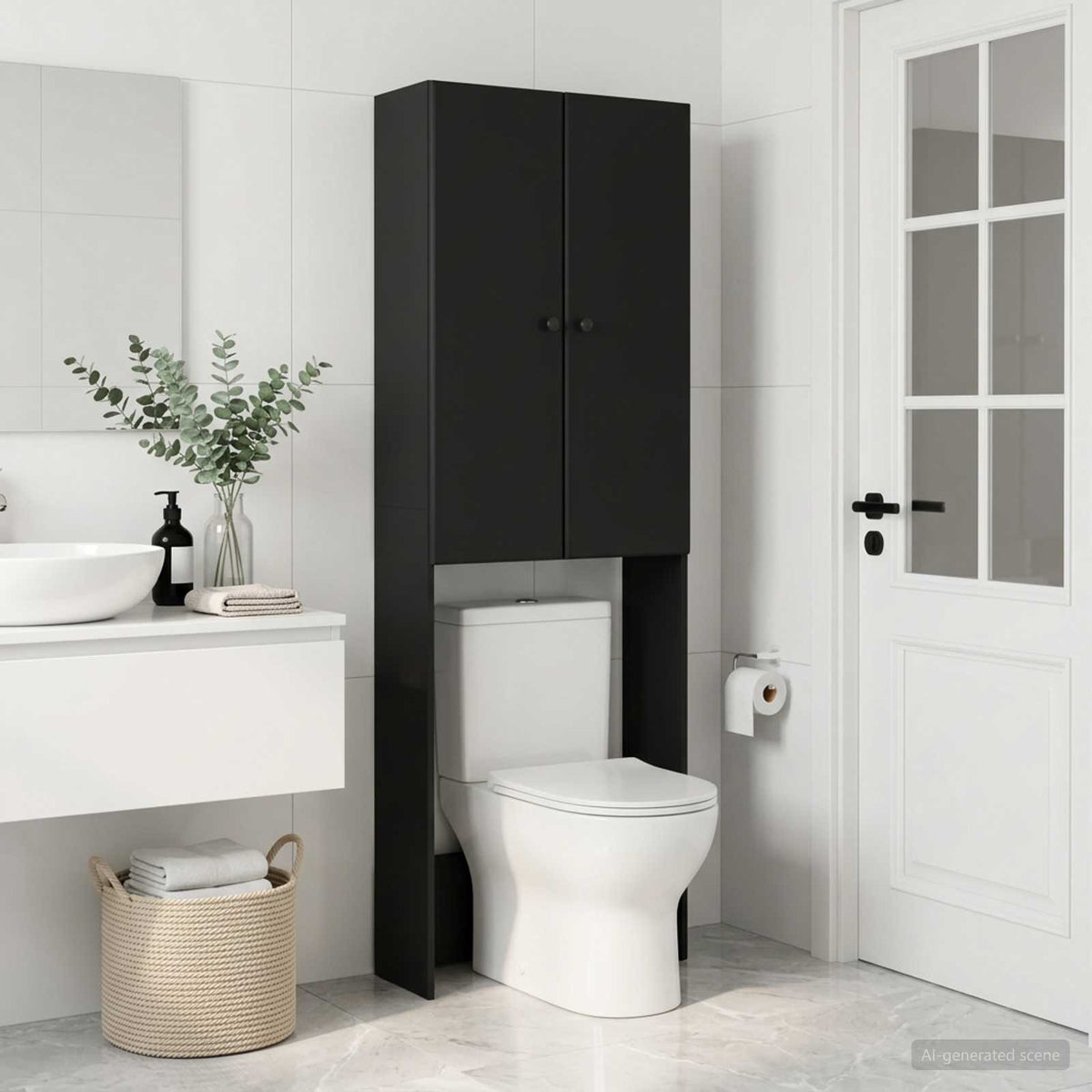 Toaletní Skříňka Breda 66 X 25,5 X 190 Cm Kompozitní Dřevo