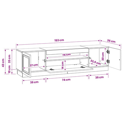 Led Tv Skříň Kompozitní Dřevo
