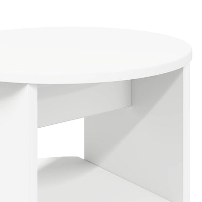 Boční Skříňka 2 Pcs Bílý Ø40 X 50 Cm Dřevěný Materiál