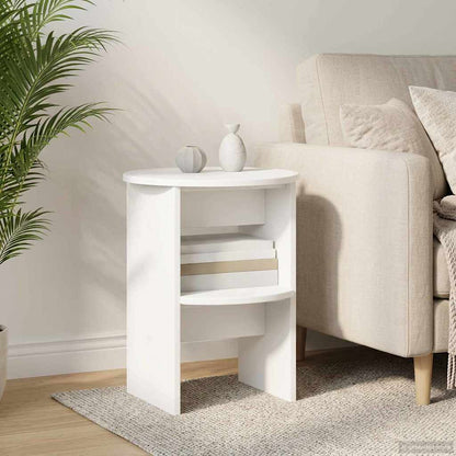 Boční Skříňka 2 Pcs Bílý Ø40 X 50 Cm Dřevěný Materiál