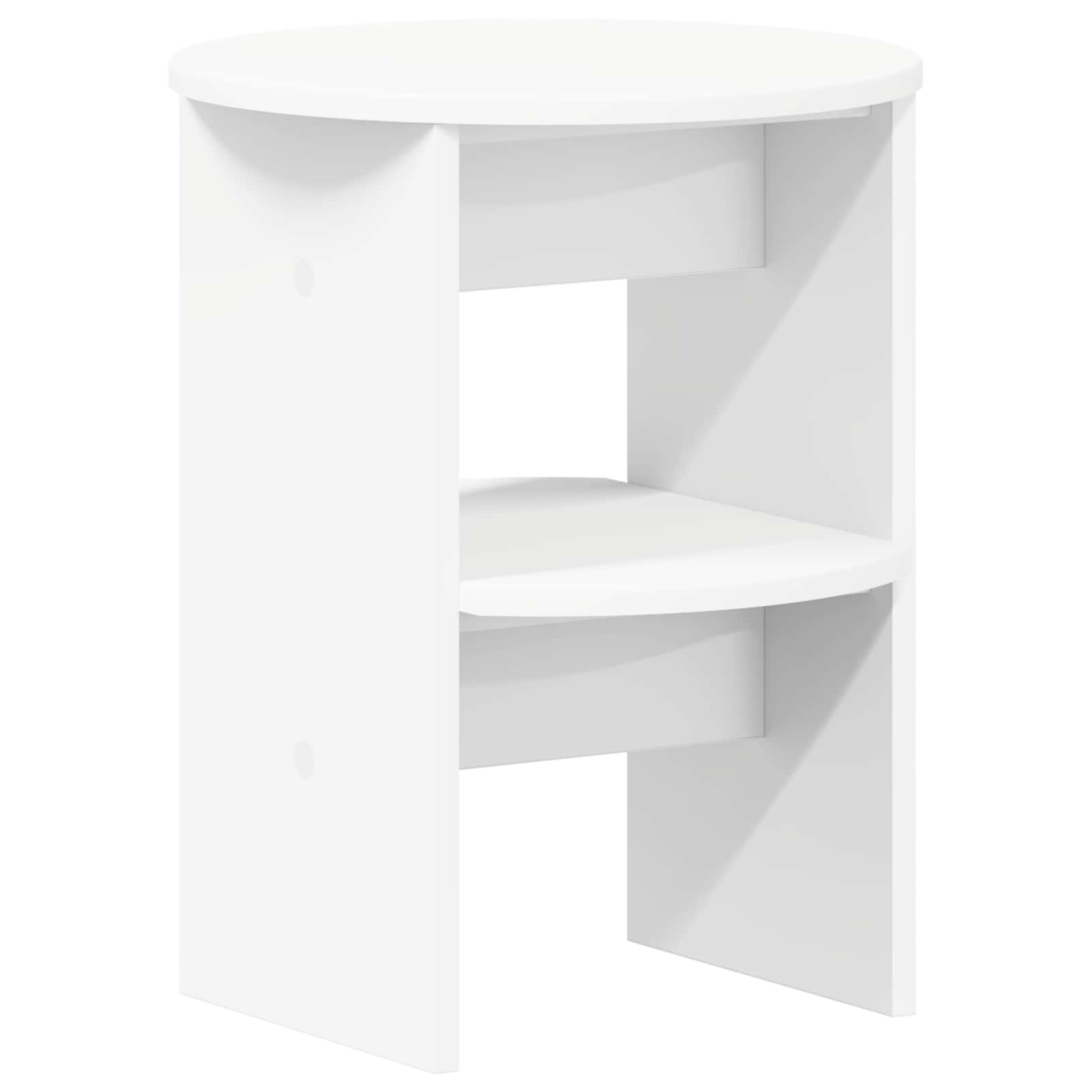 Boční Skříňka 2 Pcs Bílý Ø40 X 50 Cm Dřevěný Materiál