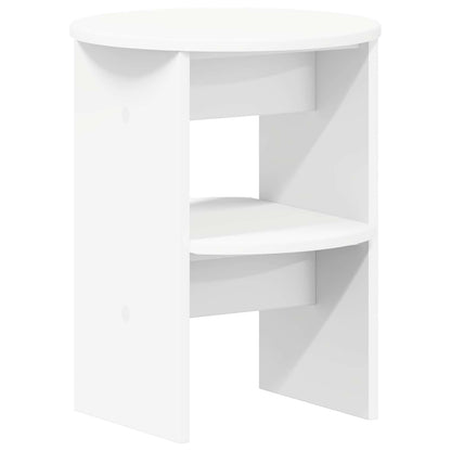 Boční Skříňka 2 Pcs Bílý Ø40 X 50 Cm Dřevěný Materiál