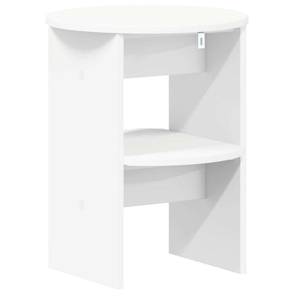 Boční Skříňka 2 Pcs Bílý Ø40 X 50 Cm Dřevěný Materiál