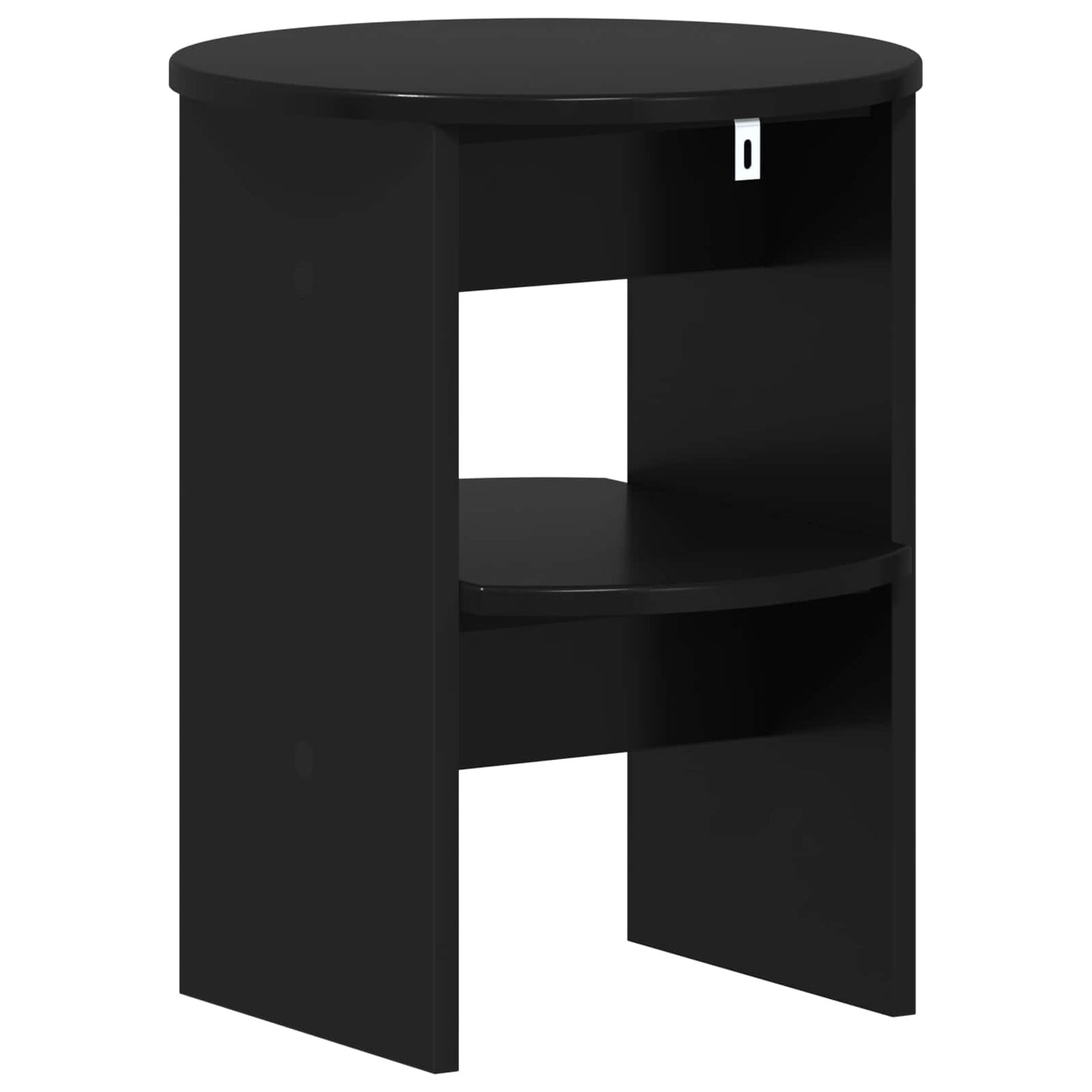 Boční Skříňka 2 Pcs Černý Ø40 X 50 Cm Dřevěný Materiál