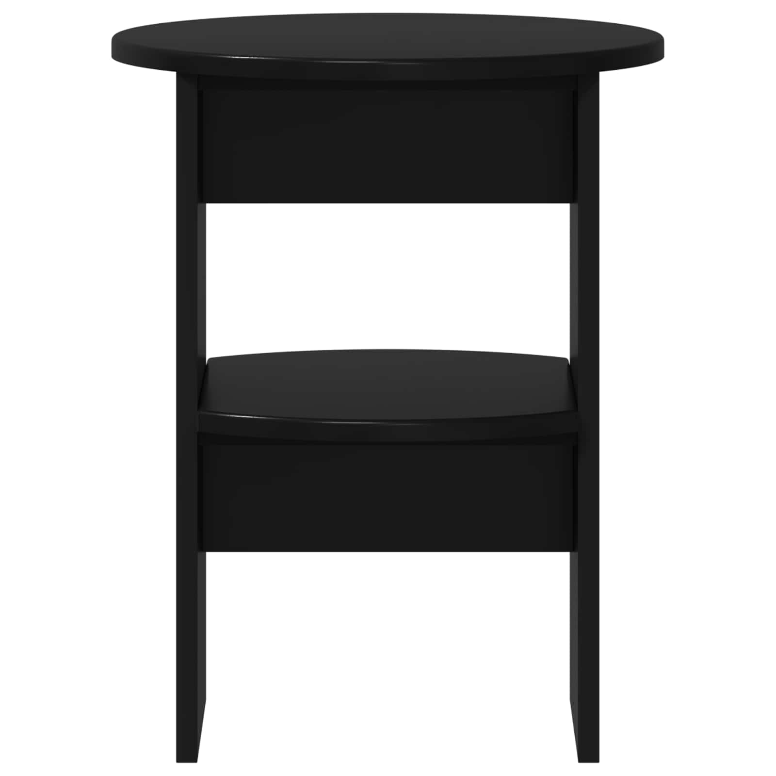 Boční Skříňka 2 Pcs Černý Ø40 X 50 Cm Dřevěný Materiál