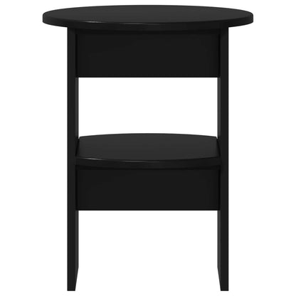 Boční Skříňka 2 Pcs Černý Ø40 X 50 Cm Dřevěný Materiál