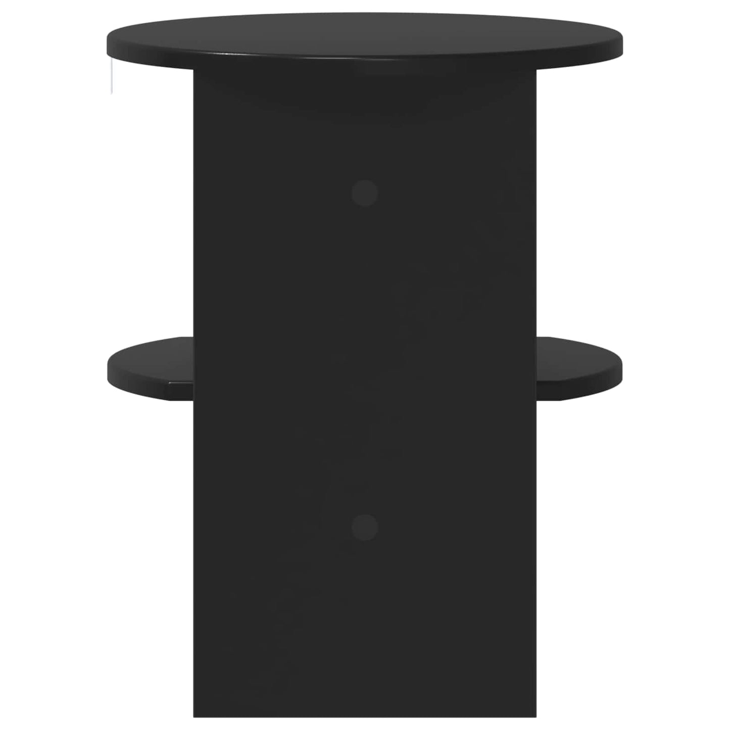 Boční Skříňka 2 Pcs Černý Ø40 X 50 Cm Dřevěný Materiál