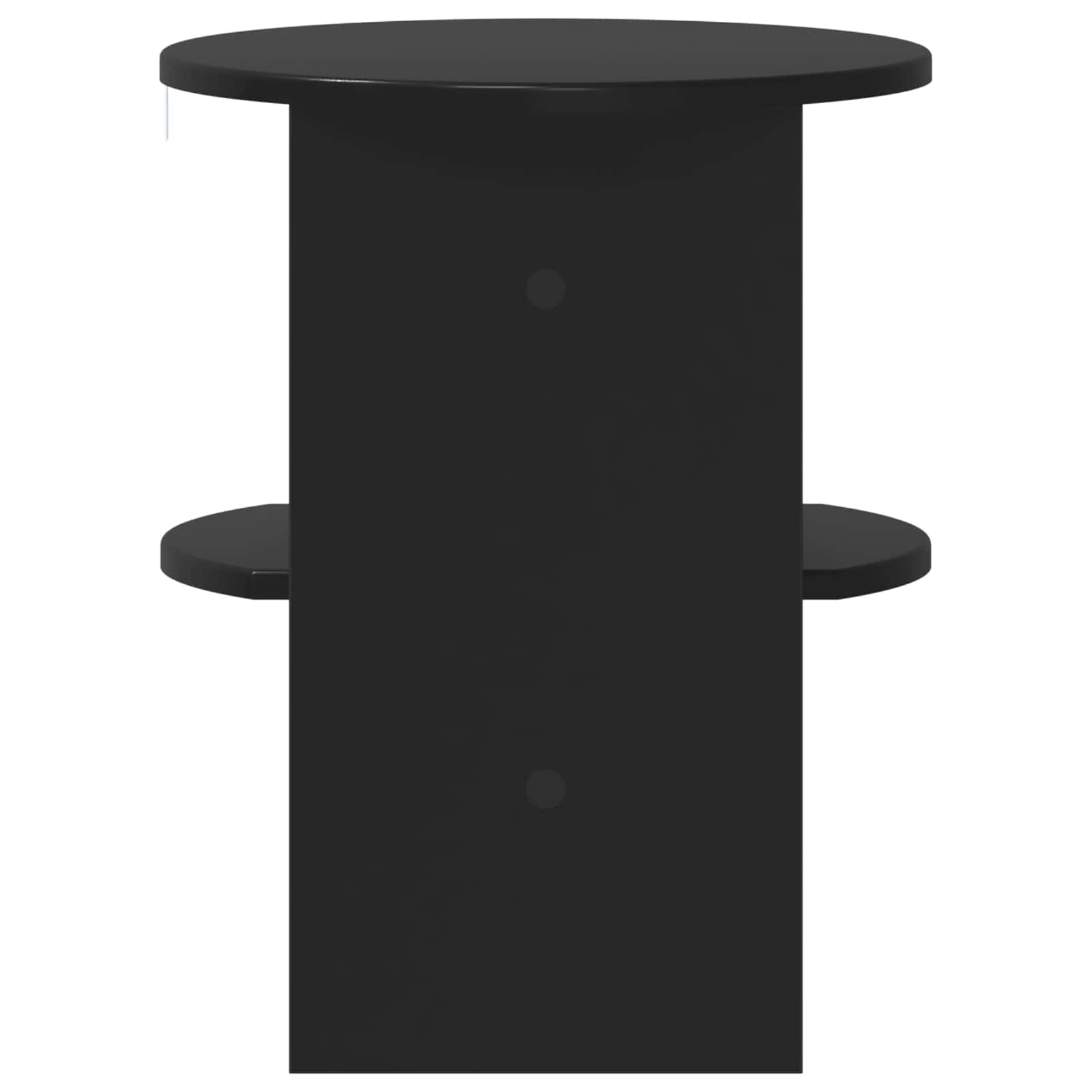Boční Skříňka 2 Pcs Černý Ø40 X 50 Cm Dřevěný Materiál