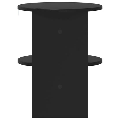 Boční Skříňka 2 Pcs Černý Ø40 X 50 Cm Dřevěný Materiál