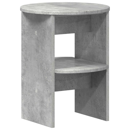 Boční Skříňka Betonově Šedá Ø40 X 50 Cm Dřevěný Materiál