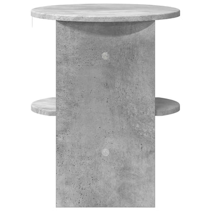 Boční Skříňka Betonově Šedá Ø40 X 50 Cm Dřevěný Materiál