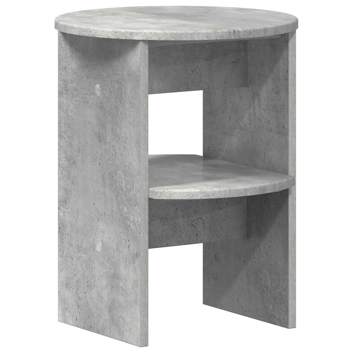 Boční Skříňka 2 Pcs Betonově Šedá Ø40 X 50 Cm Dřevěný Materiál