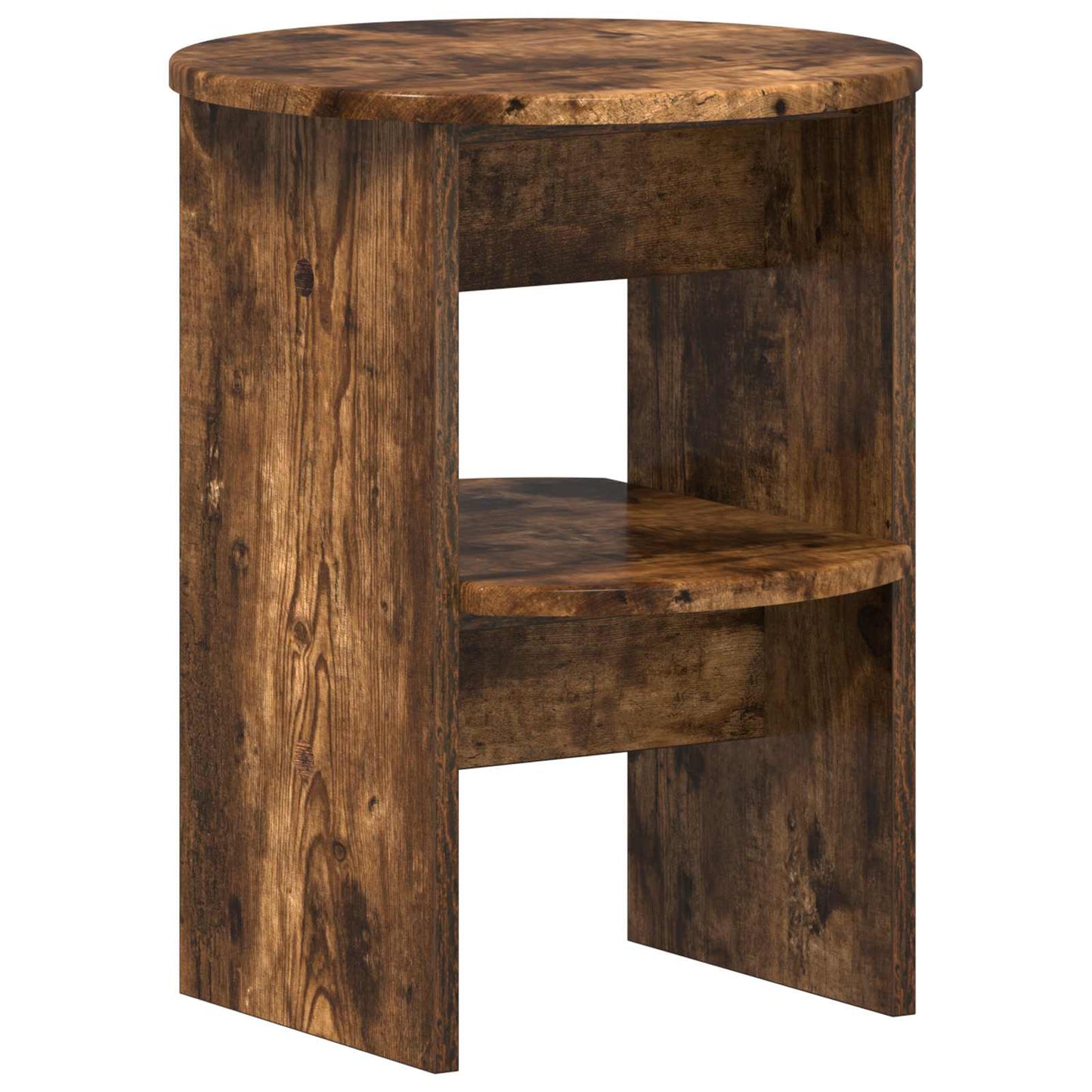 Boční Skříňka 2 Pcs Uzený Dub Ø40 X 50 Cm Dřevěný Materiál