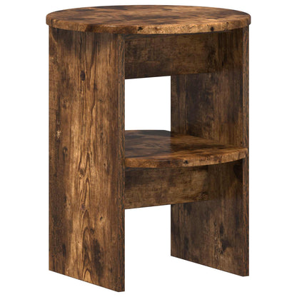 Boční Skříňka 2 Pcs Uzený Dub Ø40 X 50 Cm Dřevěný Materiál