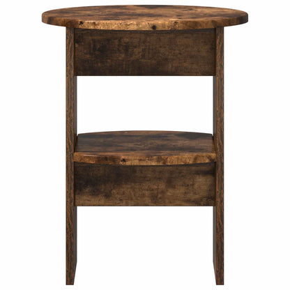 Boční Skříňka 2 Pcs Uzený Dub Ø40 X 50 Cm Dřevěný Materiál