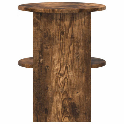 Boční Skříňka 2 Pcs Uzený Dub Ø40 X 50 Cm Dřevěný Materiál